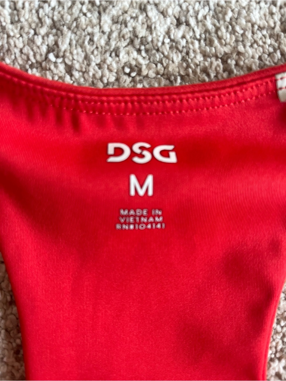 DSG Red Racerback Tank Top - Picture 2 of 4